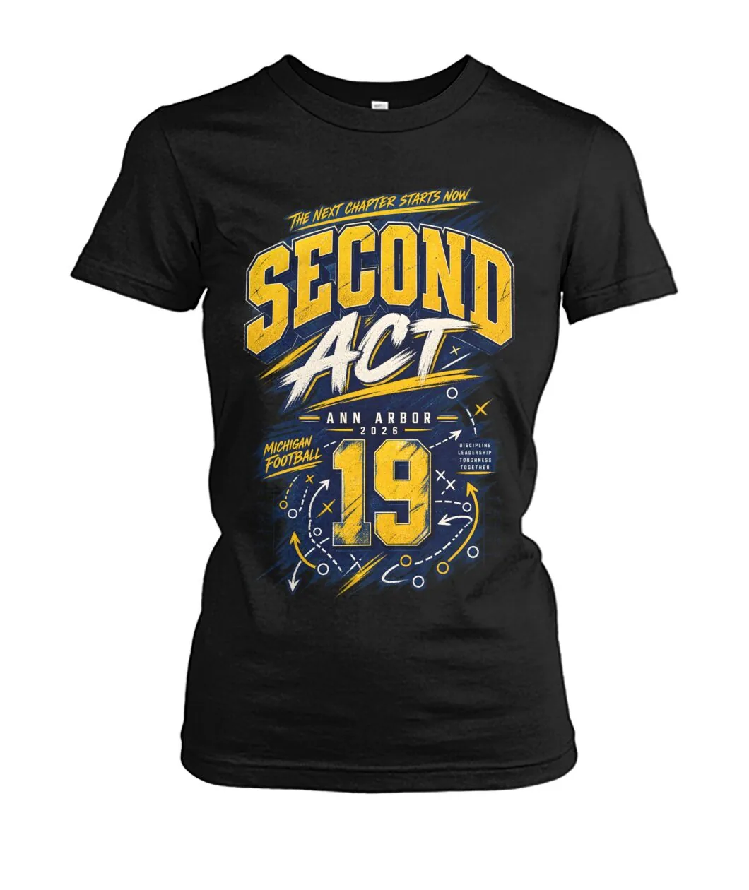 Second Act QB19 Michigan Tee view 6