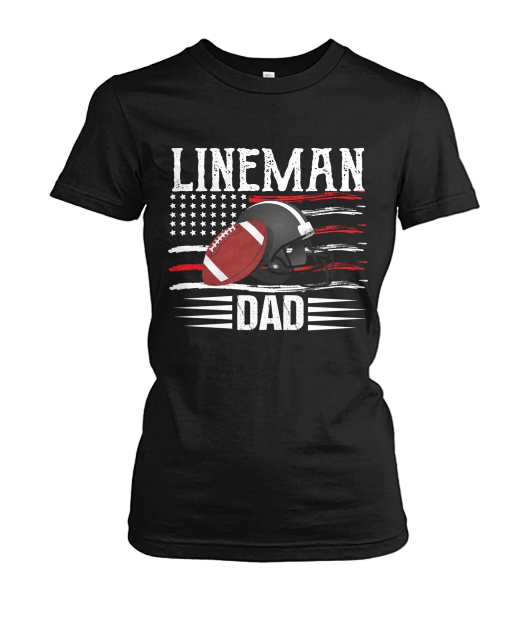 Lineman Dad Football Shirt view 4