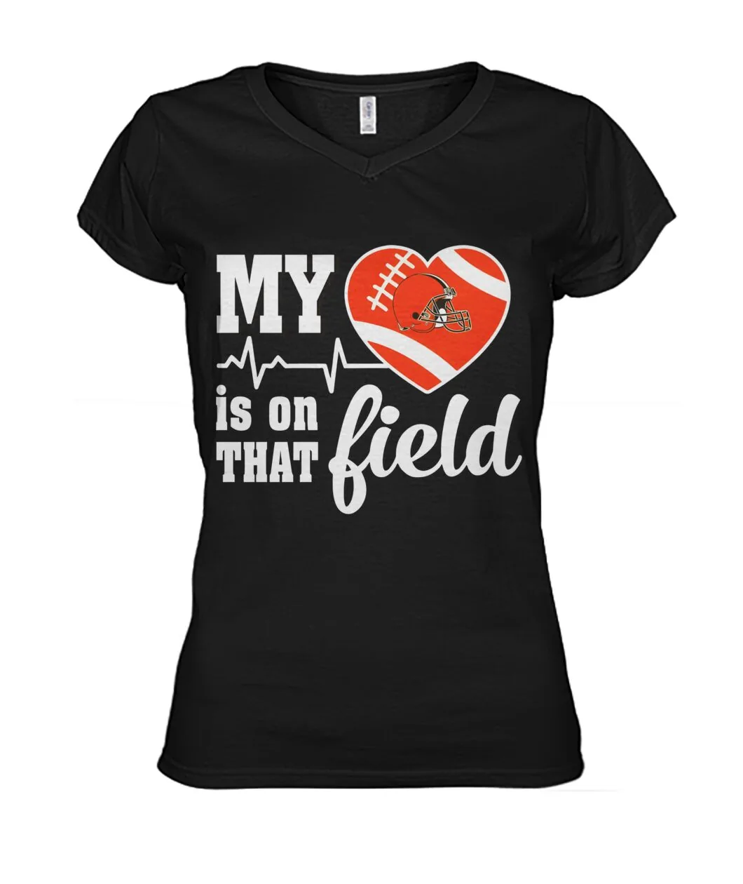My Heart Is On That Field Football Shirt view 3