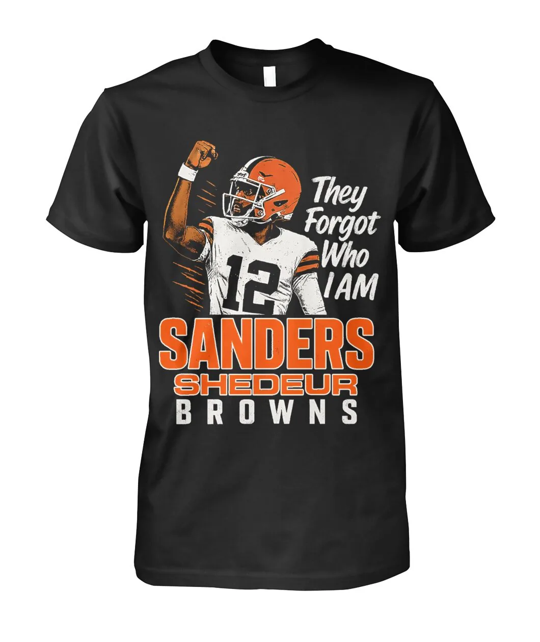 Shedeur Sanders 12 They Forgot Who I Am Crewneck view 5