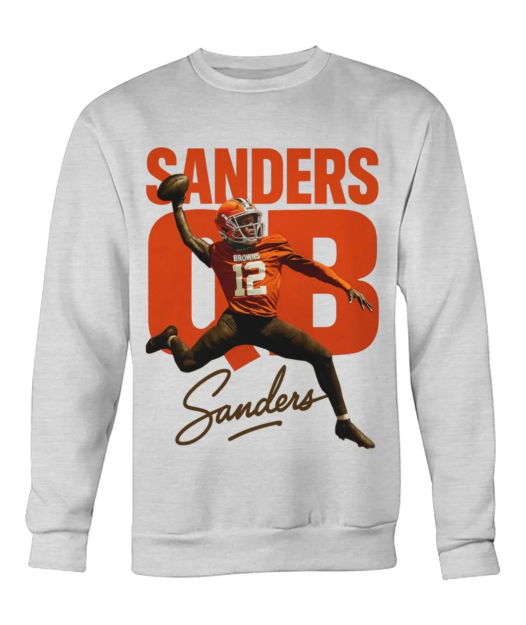 Sanders QB Signature White Crewneck view 8