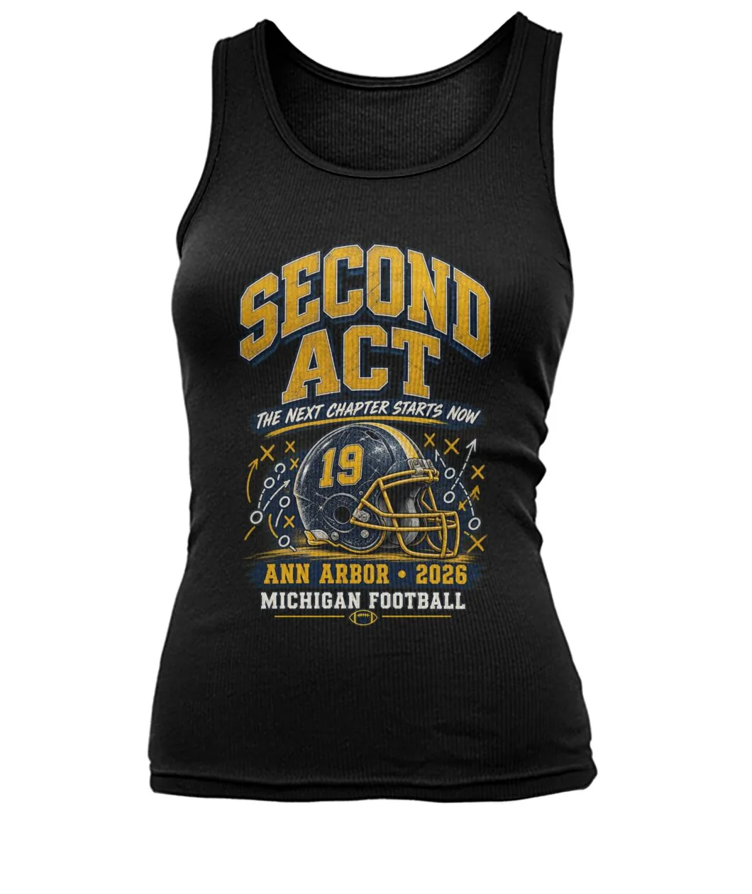Second Act QB19 Vintage Football Tee view 4