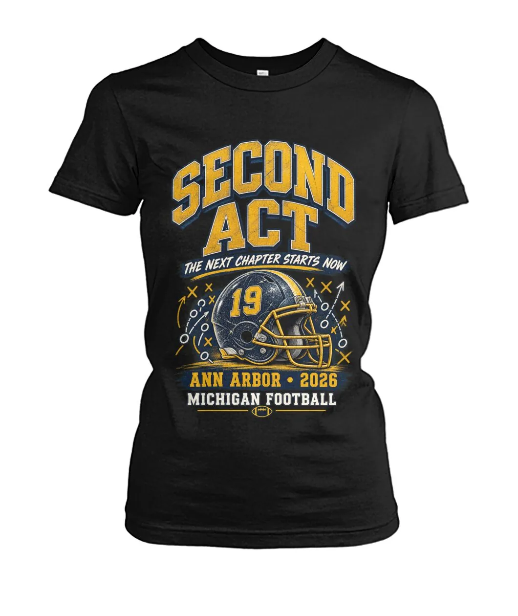 Second Act QB19 Vintage Football Tee view 7