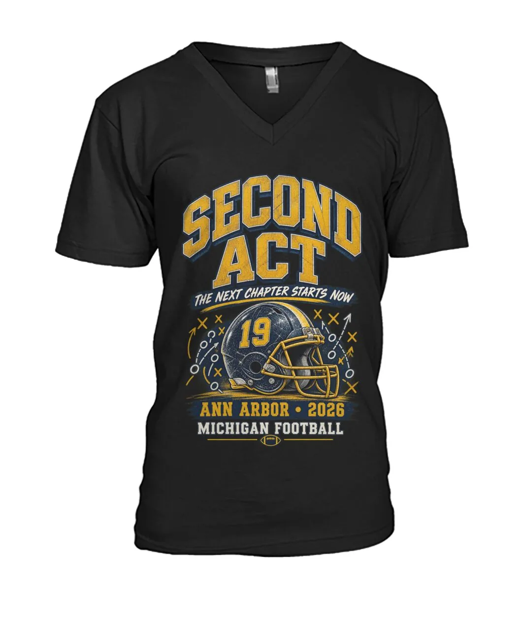 Second Act QB19 Vintage Football Tee view 8
