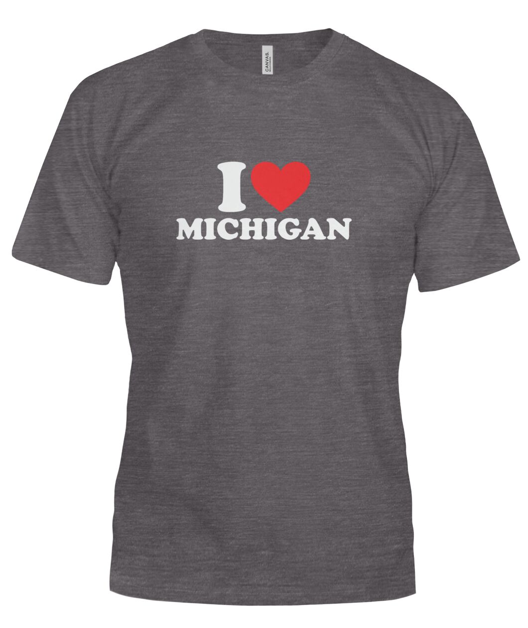 I Love Michigan Heart Shirt view 5