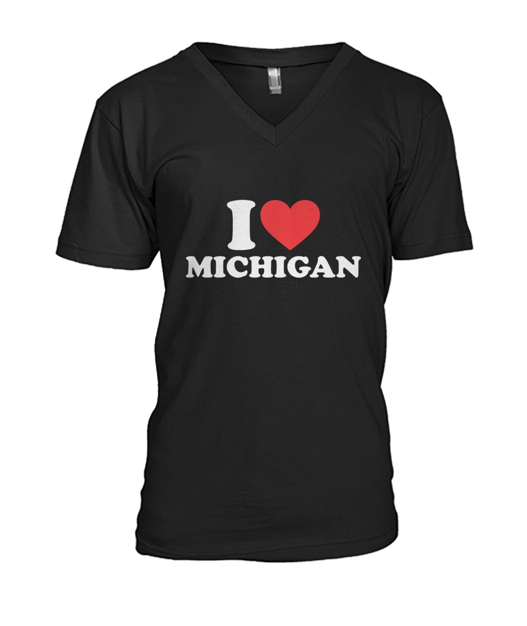 I Love Michigan Heart Shirt view 7