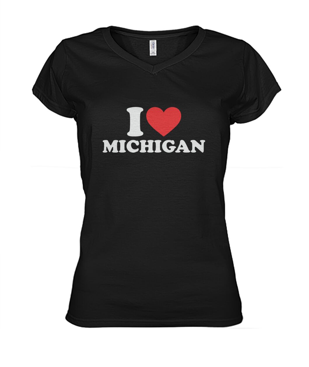 I Love Michigan Heart Shirt view 8
